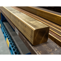 Квадрат бронзовый ДКВНТ 7x7 мм БрАЖ9-4 ГОСТ 1628-2019