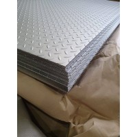 Лист нержавеющий рифленый чечевица 4x1250x2500 мм 08Х17Т ГОСТ 8568-77