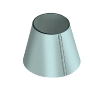 Обечайка оцинкованная коническая 3000x2220x20 мм 09Г2С ГОСТ 14249-89