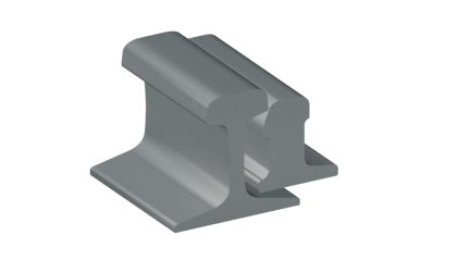 рельсы Р65 стальные рамные с остряком 9 м Э76 купить в Нижнем Новгороде