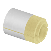 Скорлупа ППУ фольгированная 630x40 мм для труб ГОСТ 30732-2020