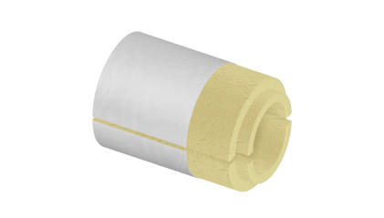 скорлупу ППУ фольгированная 630x40 мм для труб купить в Нижнем Новгороде