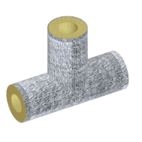 Тройник теплоизоляционный минераловатный фольгированный 1420x38 мм ГОСТ 30732-2020