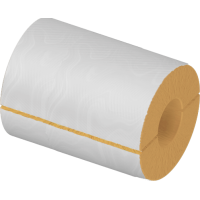 Цилиндр теплоизоляционный минераловатный вырезной оцинкованный 1020x100x1000 мм НГ Ц 100 ГОСТ 23208-2022