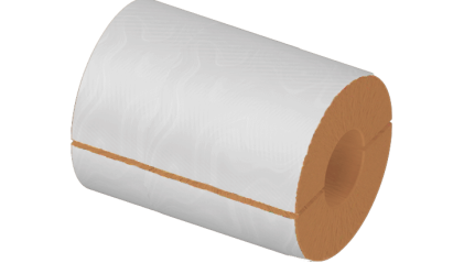 Цилиндр теплоизоляционный базальтовый 1020x100x500 мм Г1 Ц 100 фото цилиндр теплоизоляционный базальтовый 1020x100x500 мм Г1 Ц 100 купить в Нижнем Новгороде