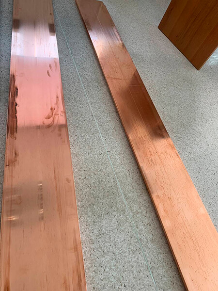 Шина медная электротехническая 50x5 мм ШМТ ГОСТ 434-78 фото