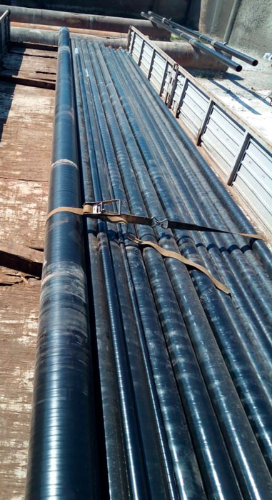 Покрытие труб ВУС изоляцией